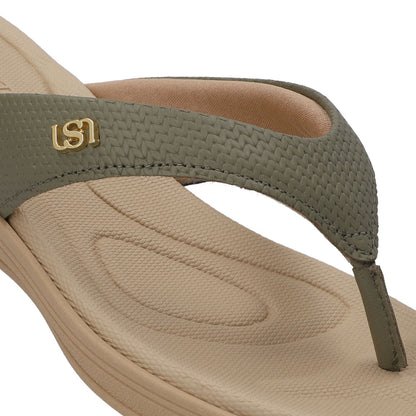 Chinelo Salto Plataforma Couro