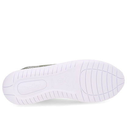 Tênis Slip On Tricot Cadarço Strass