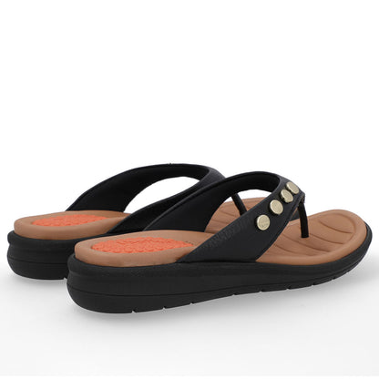 Chinelo Plataforma Couro