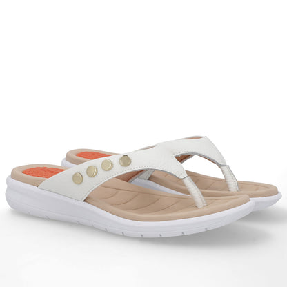 Chinelo Plataforma Couro