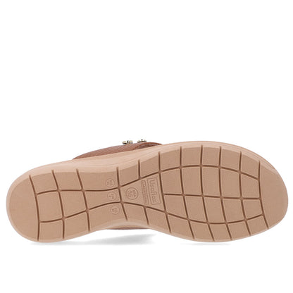 Chinelo Plataforma Couro