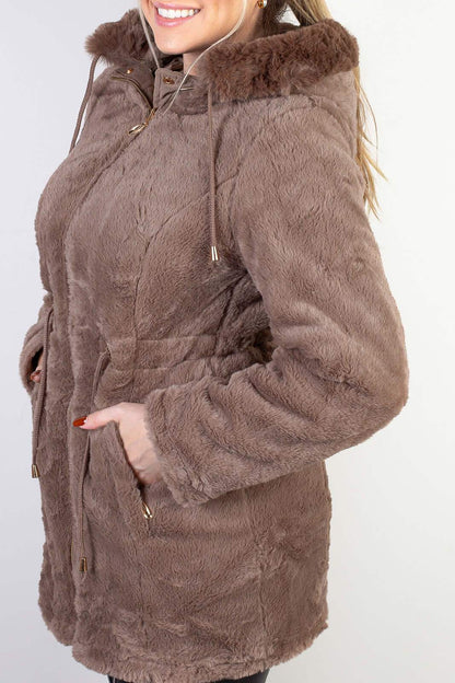 Jaqueta feminina de sarja reversível 84282