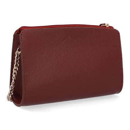Bolsa Tiracolo Couro Vermelha