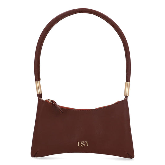 Bolsa Baguete Couro Vermelha