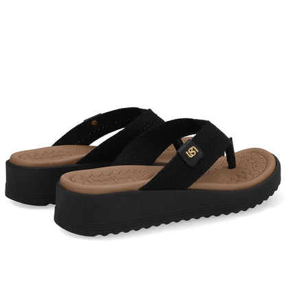 Chinelo Salto Plataforma Tricot